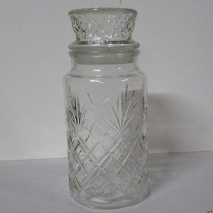 1980's Embossed Diamonds Planters Peanuts Jar